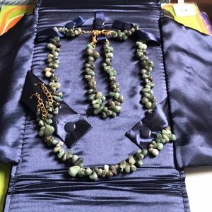 Stauer Raw Emerald Set